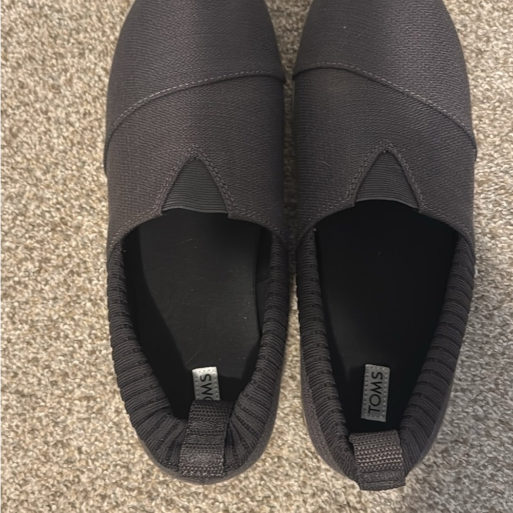 TOMS Men's Charcoal Slip-On Loafers